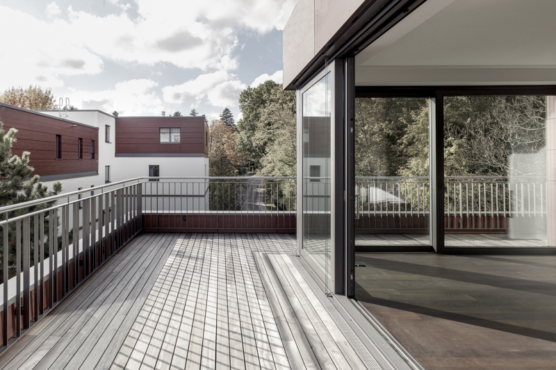 Parks Avenue Dachterrasse mit Blick auf andere Aufstockungen