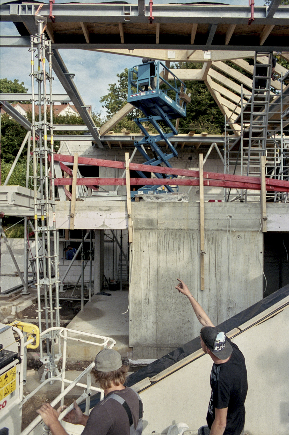 Pavillon im Grünen Baustelle